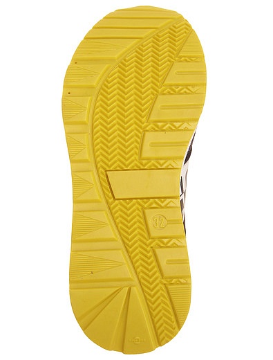 Кроссовки с желтыми вставками Bikkembergs - 2104519371045 - Фото 5