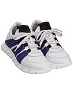 Белые кроссовки с синими кроссовками - 2101219970066