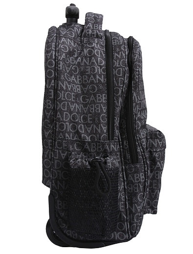 Серый чемодан с принтом логотипа Dolce & Gabbana - 1214528380042 - Фото 3