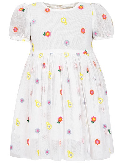 Платье из тюля с цветочной вышивкой Stella McCartney - 1054509379579 - Фото 1