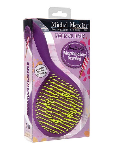 Щетка  для нормальных волос с ароматом зефирки Michel Mercier - 6464528170043 - Фото 1