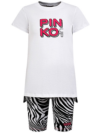 Комплект из футболки и шорт Pinko - 3024509170115 - Фото 1