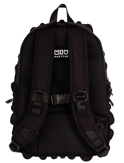 Черный рельефный рюкзак 44х30 MUI-MaxItUP - 1504520280151 - Фото 5