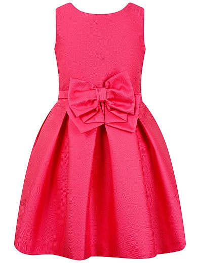 Ярко-розовое платье с бантом ABEL & LULA - 1054609172148 - Фото 1