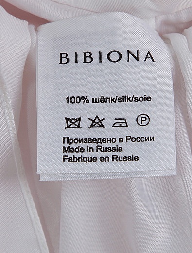 Шёлковое платье с объёмным декором Bibiona - 1054500182932 - Фото 3