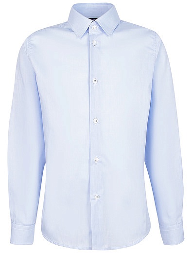Голубая приталенная рубашка Dal Lago - 1014519385281 - Фото 1