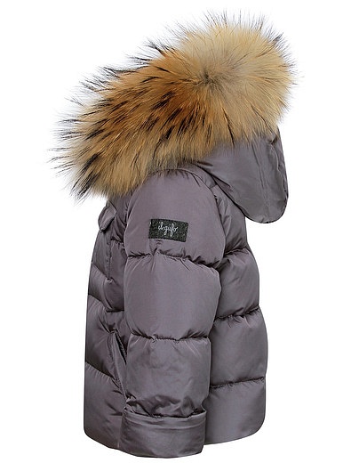 Комплект пуховый из куртки и комбинезона серого цвета Il Gufo - 6124519080064 - Фото 5