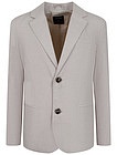 Однобортный пиджак из хлопка и льна - 1334519370521