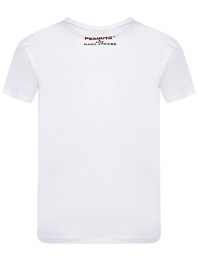 Белая футболка с принтом Снупи Marc Jacobs - 1134509174982 - Фото 3