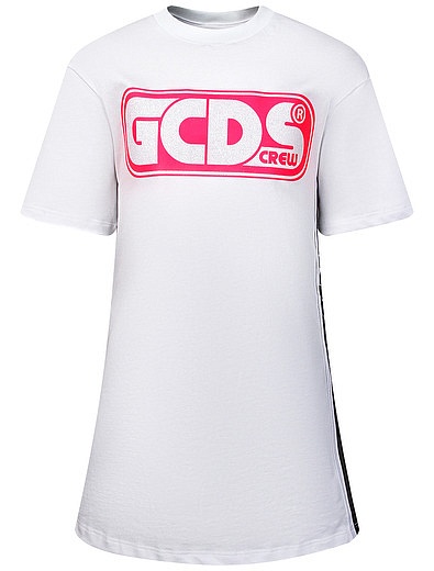 Платье-футболка с логотипом GCDS mini - 1054609173794 - Фото 1