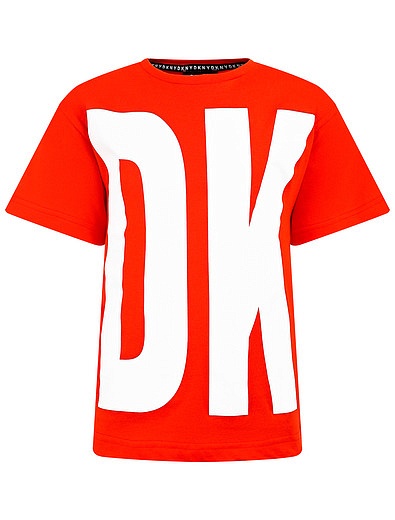 Красная футболка с логотипом DKNY - 1134529173057 - Фото 1