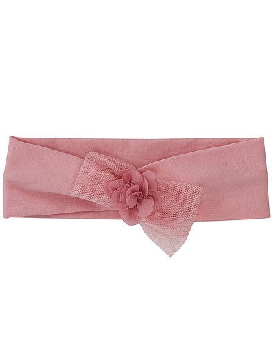 Розовая повязка на голову с декором Mayoral - 1424508370042 - Фото 1