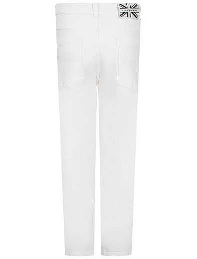 Белые джинсы с декоративной цепью JOHN RICHMOND - 1164519373204 - Фото 2