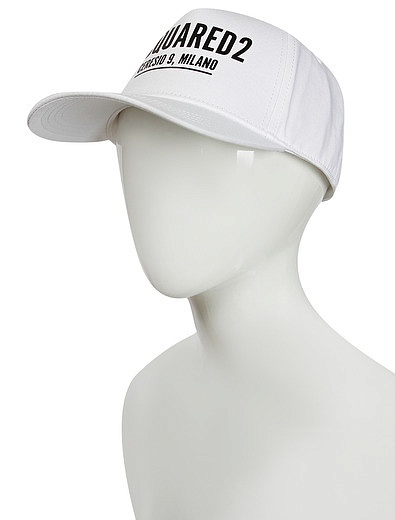 Белая кепка с логотипом Dsquared2 - 1184528370018 - Фото 3