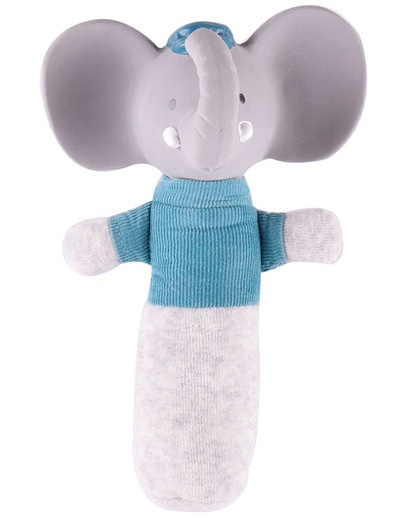 Мягконабивная игрушка-пищалка с головой из натурального каучука слоник Alvin Tikiri - 7134529270934 - Фото 1