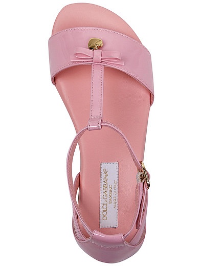Розовые лаковые босоножки Dolce & Gabbana - 2164509171345 - Фото 4