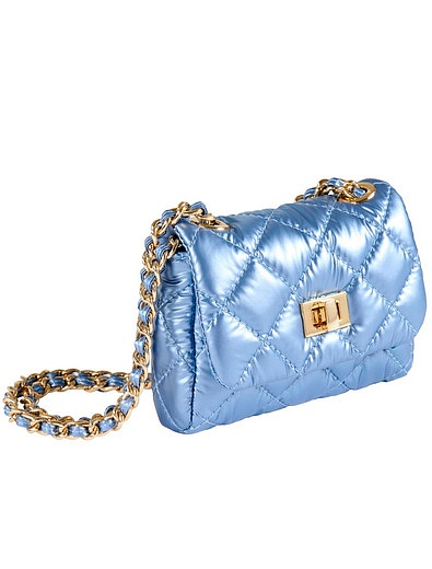 Голубая сумка на золотой цепочке Milledeux - 1204500370055 - Фото 1