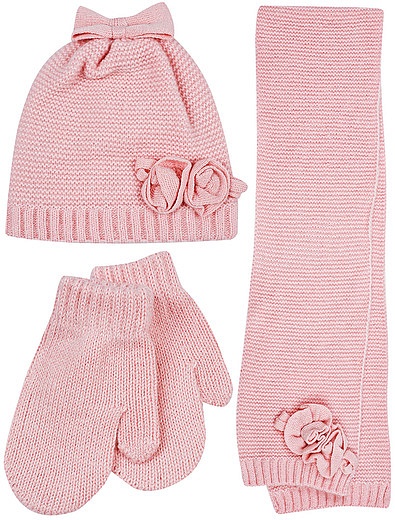 Комплект зимних аксессуаров розовый Mayoral - 3004508180193 - Фото 1