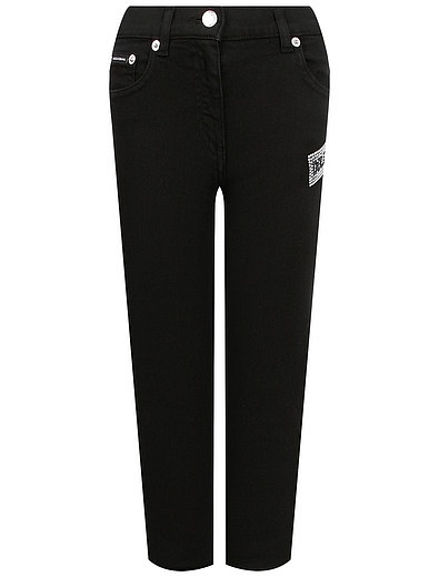 Черные джинсы со стразами Dolce & Gabbana - 1164509181703 - Фото 1