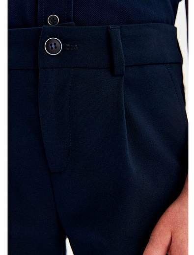 Темно-синие брюки с подворотами SILVER SPOON - 1084519280015 - Фото 6