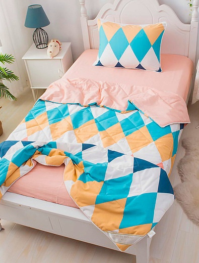 Комплект постельного белья с цветными ромбами Sofi de Marko - 5054508280063 - Фото 2