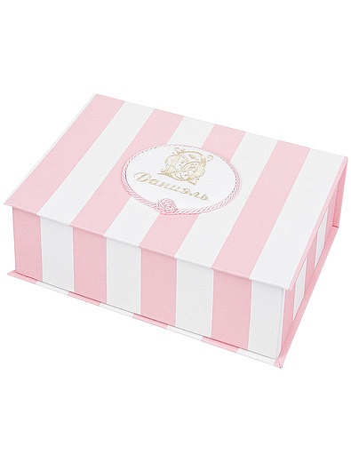 Розовая подарочная упаковка в белую полоску Daniel - 3514528070140 - Фото 1