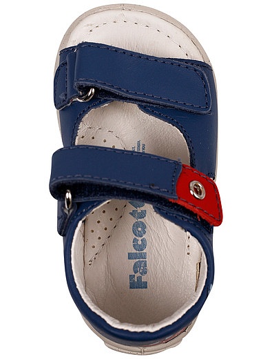 Кожаные сандалии на липучках Falcotto - 2074519272041 - Фото 4