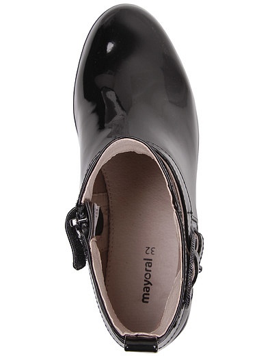 Лаковые черные ботинки Mayoral - 2031108980169 - Фото 4