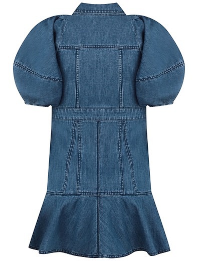 джинсовое Платье с рукавами-фонариками ELISABETTA FRANCHI - 1054509275789 - Фото 2