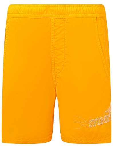 Оранжевые пляжные шорты Stone Island - 4104519171001 - Фото 1