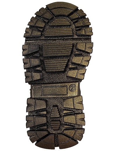 золотистые Ботинки с натуральным мехом Missouri - 2034509080421 - Фото 5