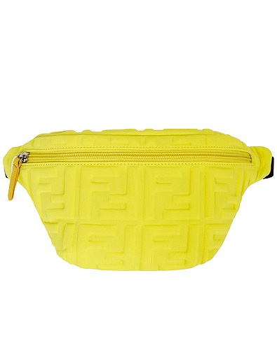 Жёлтая поясная сумка с фирменной монограммой Fendi - 1204528270016 - Фото 1