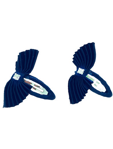 Две заколки-клак синего цвета Junefee - 4884500081525 - Фото 1