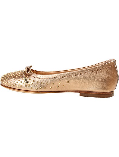 Золотые туфли с бусинами Florens - 2010109680056 - Фото 3