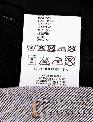 Чёрные джинсы с лампасами Fendi - 1161119980290 - Фото 6