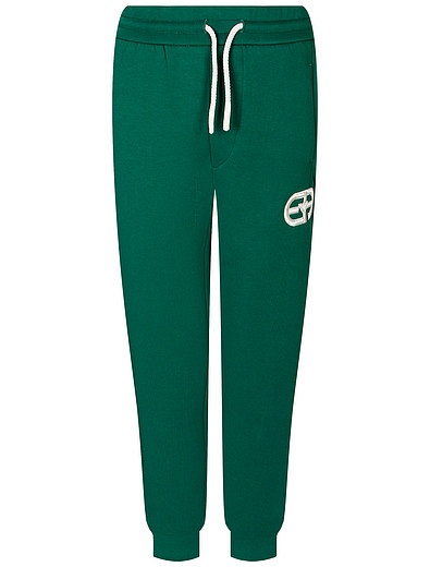 Зелёные спортивные брюки EMPORIO ARMANI - 4244519284469 - Фото 1