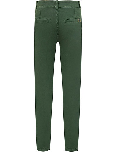 Зеленые хлопковые брюки Paul Smith Junior - 1082219880382 - Фото 3