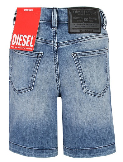 Джинсовые шорты с имитацией потертостей Diesel - 1414519374788 - Фото 2