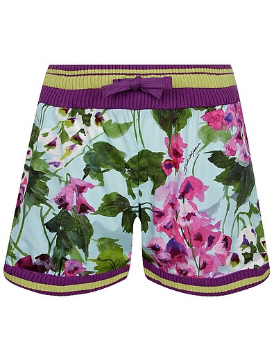 пляжные шорты с цветочным принтом Dolce & Gabbana - 4104509270073 - Фото 1