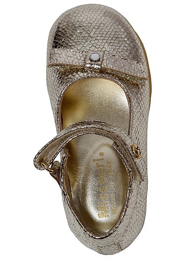 Золотые туфли с бантиками Missouri - 2014509070011 - Фото 4