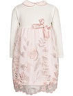 Розовое платье с объёмной вышивкой - 1052609880391
