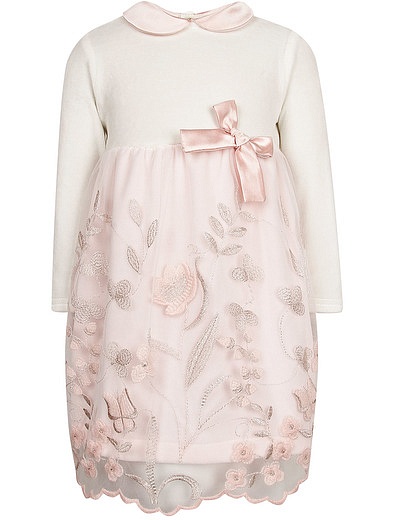Розовое платье с объёмной вышивкой Marlu - 1052609880391 - Фото 1