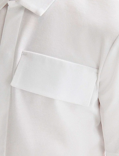 Белая рубашка с коротким рукавом SILVER SPOON - 1014519373165 - Фото 3