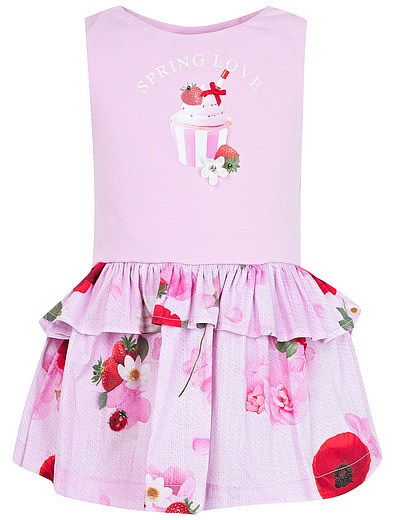Розовое платье без рукавов Lapin House - 1052609970665 - Фото 1