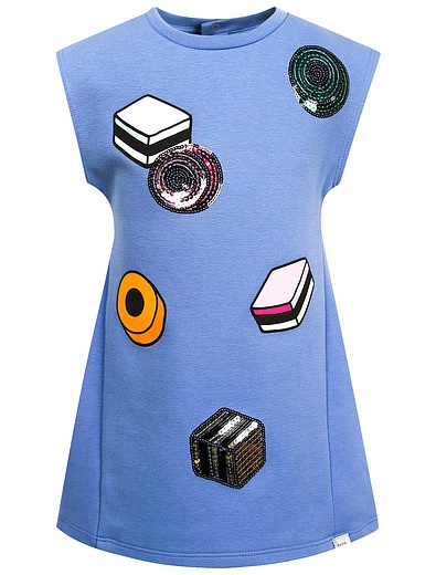 Платье-футболка с принтом и пайетками Marc Jacobs - 1051409870106 - Фото 1