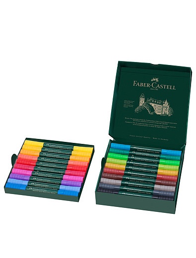 Набор акварельных маркеров, 20 цветов Faber-Castell - 6874528280060 - Фото 2
