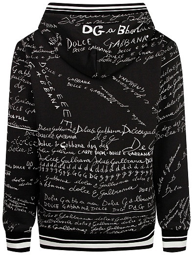 Толстовка с принтом логотипа Dolce & Gabbana - 0074519083878 - Фото 3