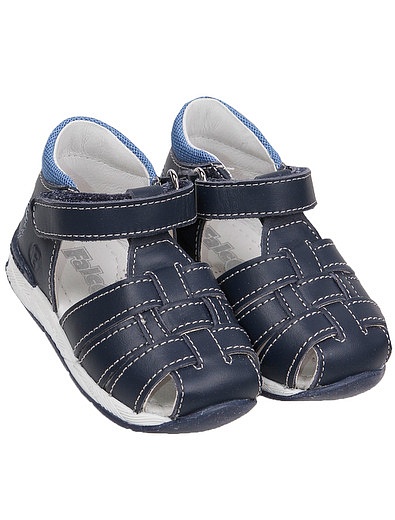 Синие сандалии с плетением Falcotto - 2074529170511 - Фото 1