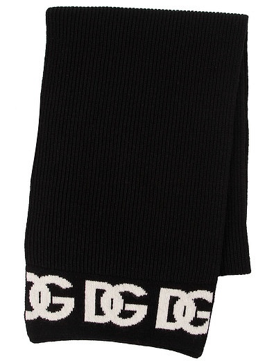шерстяной Шарф с логотипом Dolce & Gabbana - 1224528280037 - Фото 1