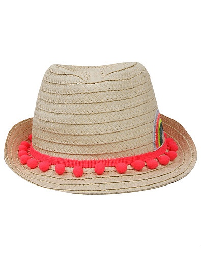 Шляпа с бахромой и радугой Billieblush - 1174509170232 - Фото 1
